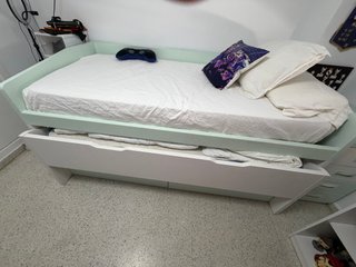 Cama nido con cajones y cajonera