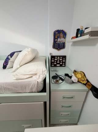 Cama nido con cajones y cajonera