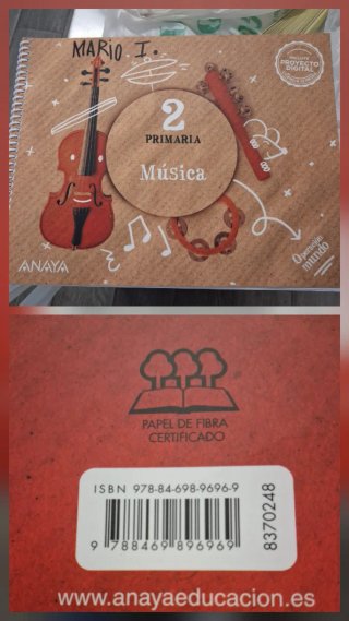 Libro de segundo de primaria de música