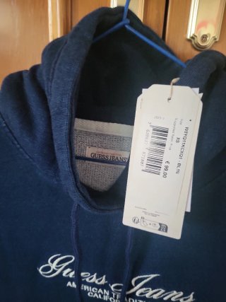 Sudadera Guess Jeans Mujer Azul