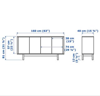 Aparador Ikea Stockholm Madera