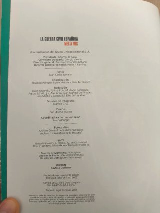 Colección La Guerra Civil Española Mes a mes