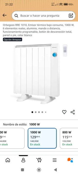 Pack 3 Radiadores Orbegozo 1000W