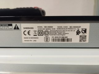 Reproductor Samsung MODELO BD-H6500 (solo lee DVD)