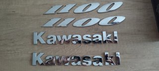 Kawasaki ZZR 1100 Emblemas Plata