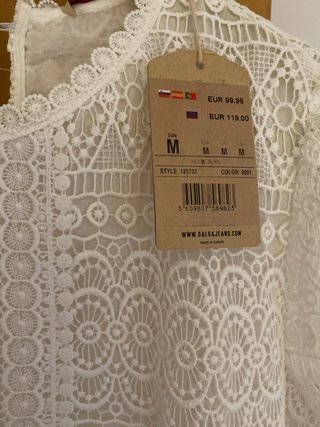Vestido Salsa Blanco Talla M