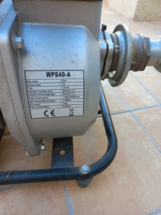 Bomba de agua gasolina 2.4HP