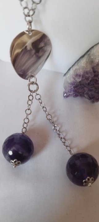 Collar Plata Ley y Amatista