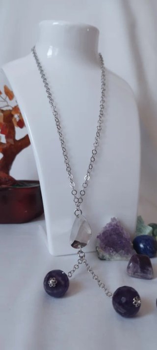 Collar Plata Ley y Amatista