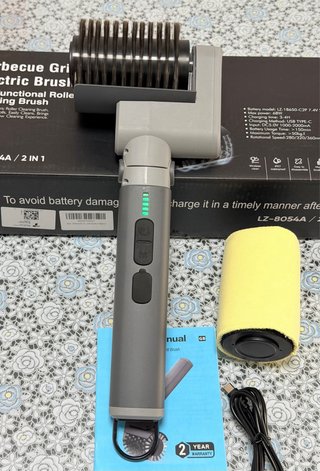 Cepillo Eléctrico Barbacoa LZ-8054A 2 en 1