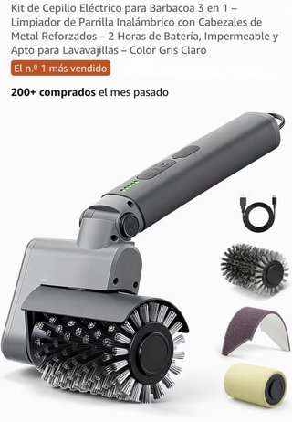 Cepillo Eléctrico Barbacoa LZ-8054A 2 en 1