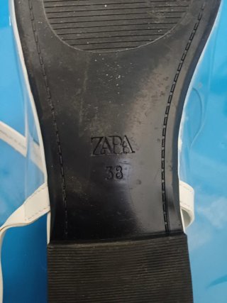 Sandalias Planas Zara Blancas Transparentes