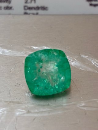 Esmeralda Colombiana 9.40 Ct Cushion