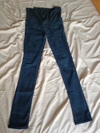 Pantalón vaquero premamá azul