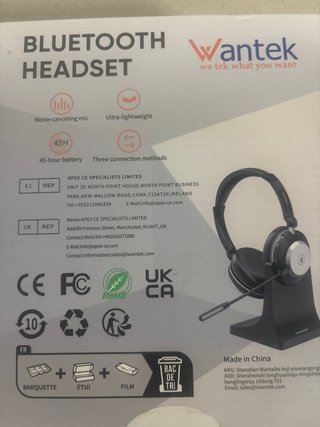 Auriculares Bluetooth Wantek Negros y Plateados