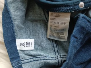 Pantalón vaquero premamá azul