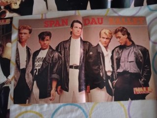 Lote 4 Pósters grupo Spandau Ballet