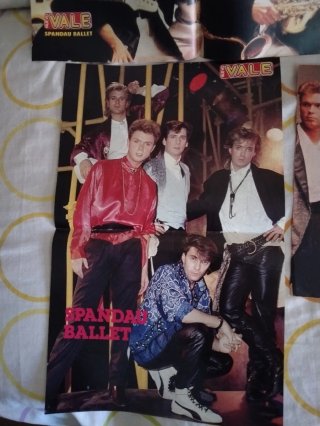 Lote 4 Pósters grupo Spandau Ballet
