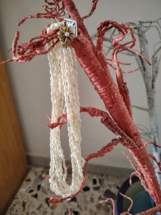 Collana vintage perle di fiume