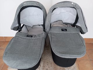 Carrito Gemelar Valco Baby Gris Completo