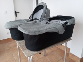 Carrito Gemelar Valco Baby Gris Completo