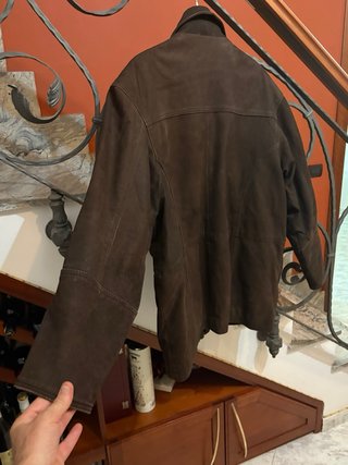 Giacca in vera pelle vintage anni 80 marrone