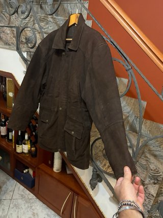 Giacca in vera pelle vintage anni 80 marrone