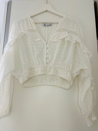 Camisa Zara Blanca Talla L