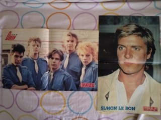 2 Pósters Duran Duran Simon Le Bon revista