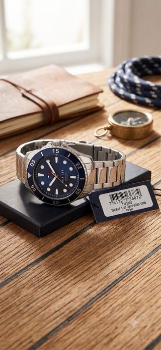 Reloj Tommy Hilfiger Negro y Azul