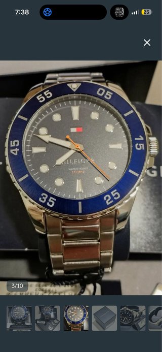 Reloj Tommy Hilfiger Negro y Azul