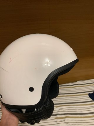 Casco Moto Bianco CGM