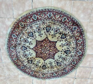 Alfombra India (Agra) de lana.