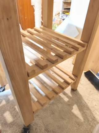 Mesa auxiliar cocina madera Ikea Bekväm