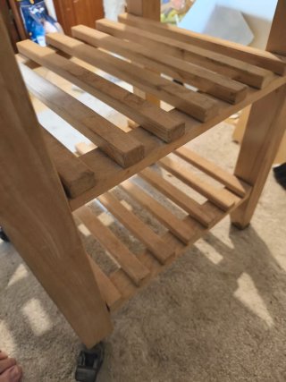 Mesa auxiliar cocina madera Ikea Bekväm