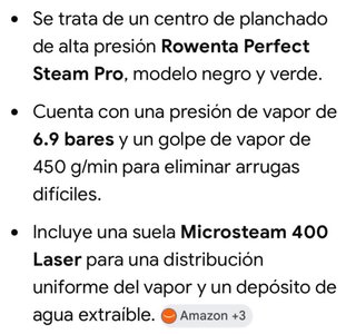 Centro de planchado Rowenta Perfect Steam Pro
