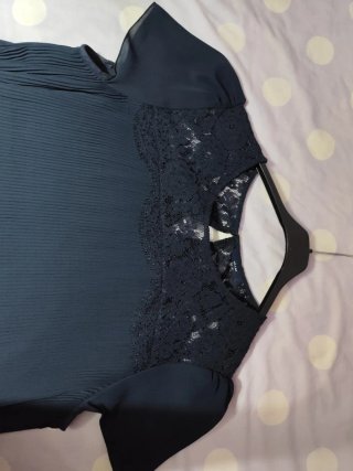 Vestido azul marino Kiabi talla 42