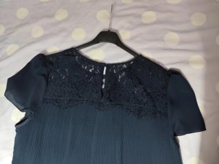 Vestido azul marino Kiabi talla 42