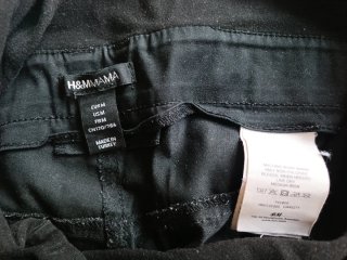 Pantalón premamá fino negro