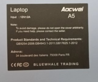 Portátil AOCWEI + teclado OPTIMIZADO | Windows 10