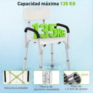 Silla de ducha para mayores