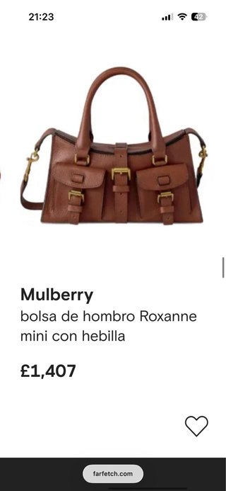 Bolso Mulberry Blenheim Cuero Marrón