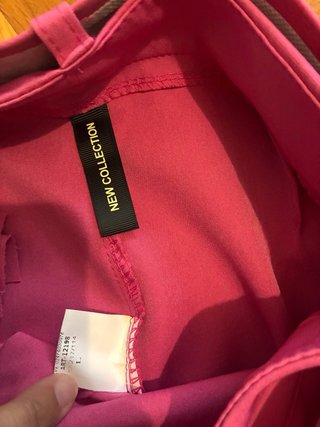 Pantalón de vestir rosa con cinturón