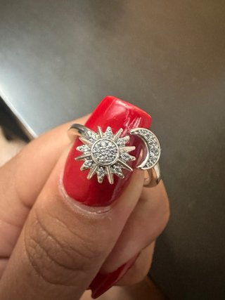 Anillo Pandora Sol y Luna Plata 925