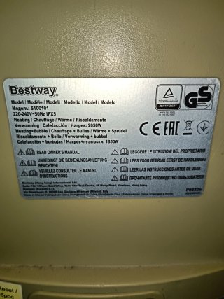 Bomba Bestway air jet mostaza