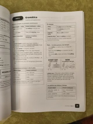 Libro de inglés de repaso para 1 de la ESO sin uso
