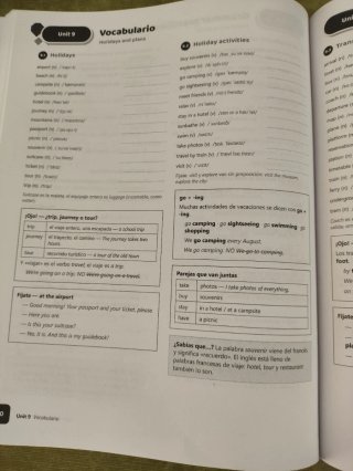 Libro de inglés de repaso para 1 de la ESO sin uso