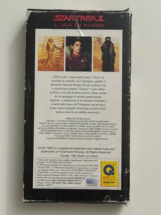 2 VHS Star Trek II L’Ira di Khan e III Spock