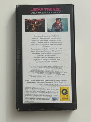 2 VHS Star Trek II L’Ira di Khan e III Spock
