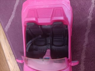 Coche Barbie Rosa Descapotable